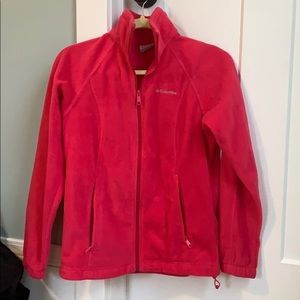 Pink fleece Columbia jacket
